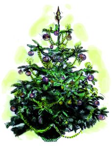 Weihnachtsbaum - Illustration von Tabea Peitz